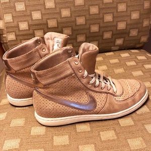 Nike Rose Gold High Tops Sz 8.5